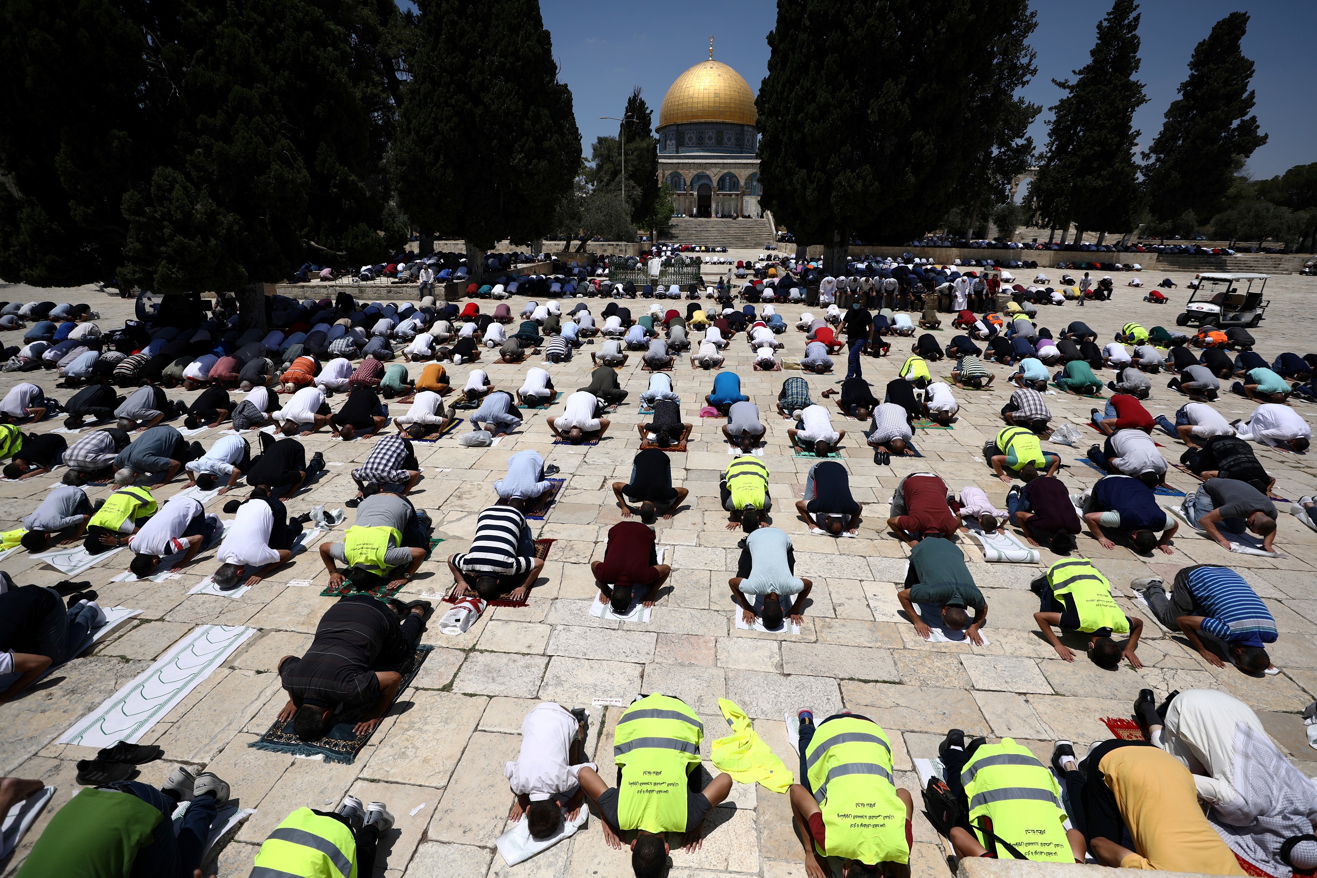 Молитва мусульман в Иерусалиме