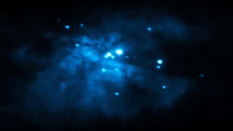 العثور على مجرة نادرة تحتوي على 3 ثقوب سوداء ضخمة