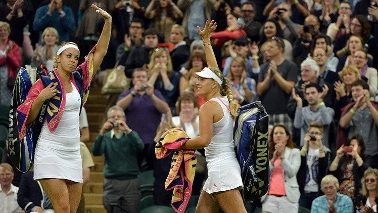 الألمانيتان ليسيتسكي وكيربر تودعان ويمبلدون