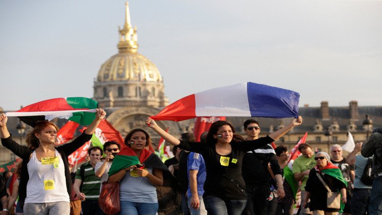 مظاهرات عارمة في فرنسا تأييدا لغزة