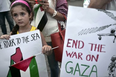  مظاهرات في أثينا ينظمها فلسطينيون ويونانيون