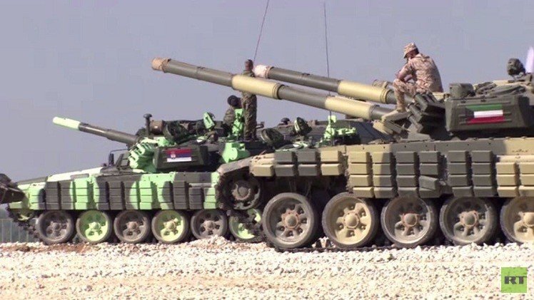 التنافس على لقب بياتلون الدبابات