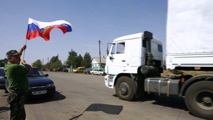 ثاني قافلة مساعدات روسية تعبر حدود أوكرانيا