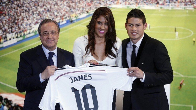 ريال مدريد يتعاقد مع زوجة الكولومبي رودريغيز
