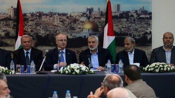 أعضاء حكومة التوافق الوطني يصلون إلى غزة (فيديو)