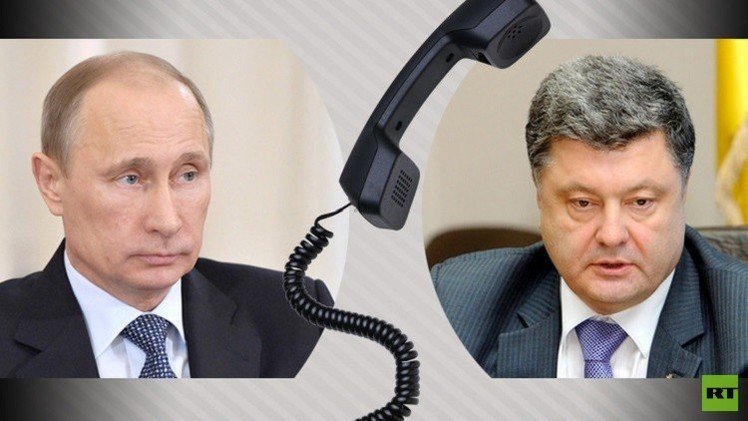 بوتين وبوروشينكو يبحثان التسوية في أوكرانيا