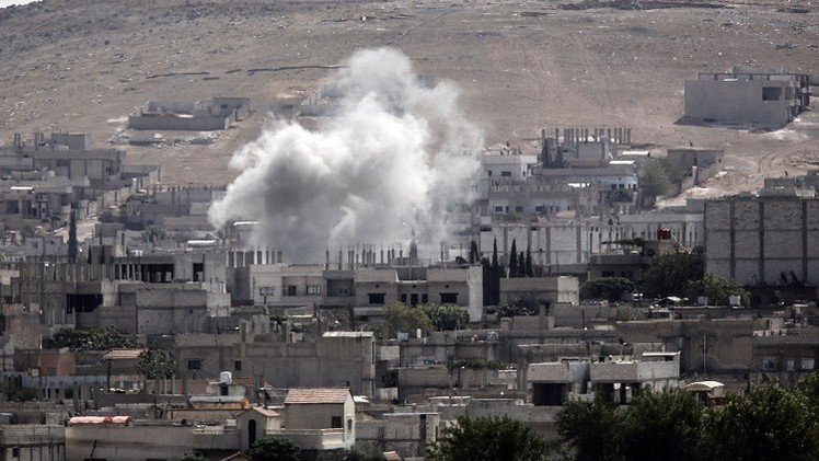 داعش يستهدف وسط عين العرب بصواريخ غراد وقذائف الهاون