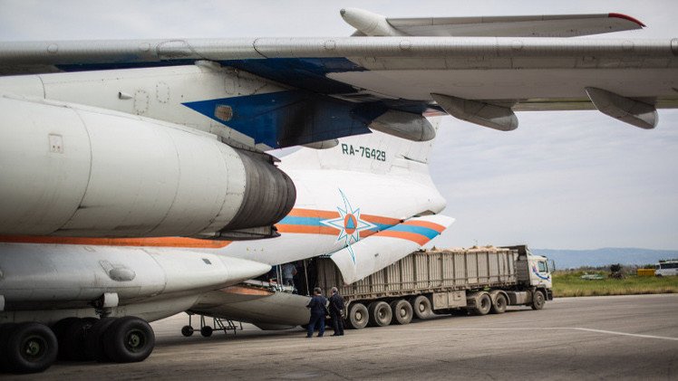 روسيا ترسل ثاني شحنة خلال أسبوع من المساعدات الإنسانية إلى العراق (فيديو)