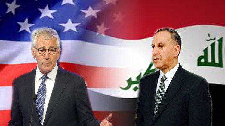 العبيدي يبلغ هاغل التزامه بإصلاح الجيش ومهاجمة "الدولة الإسلامية"