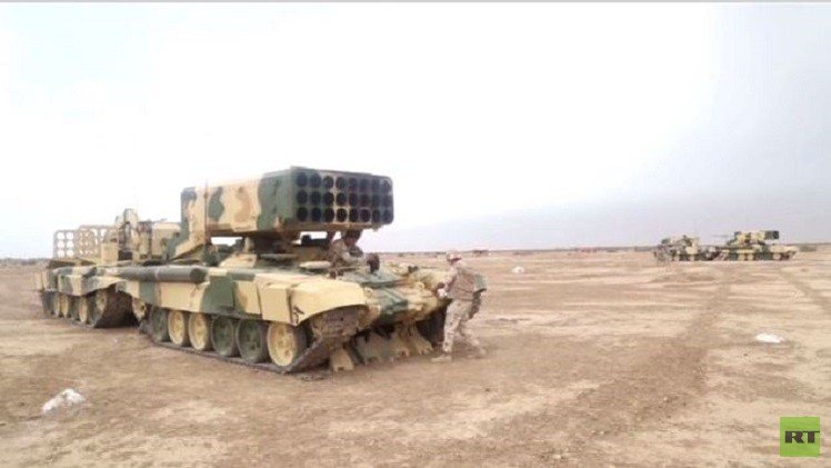 القوات العراقية تتدرب على استخدام الراجمات الروسية (فيديو)