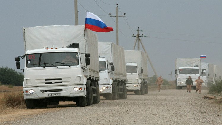 قافلة المساعدات الإنسانية الروسية الجديدة تصل إلى شرق أوكرانيا