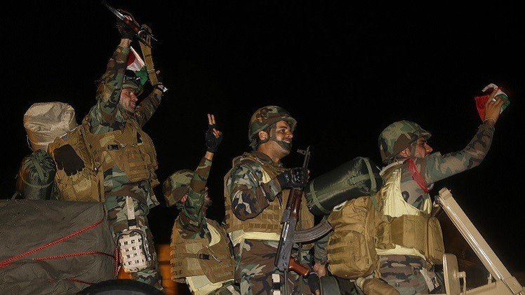 طلائع قوات البيشمركة تدخل عين العرب (فيديو)