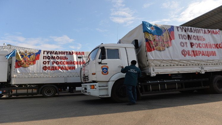 قافلتا مساعدات إنسانية روسية تصلان دونيتسك ولوغانسك