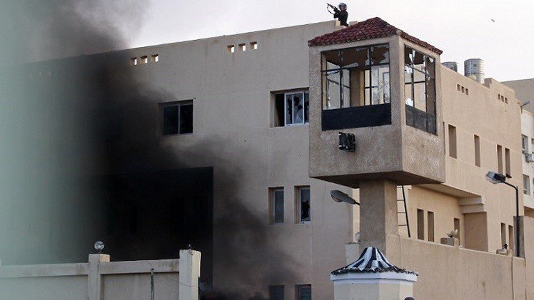استهداف مبنى محافظة شمال سيناء بالهاون 