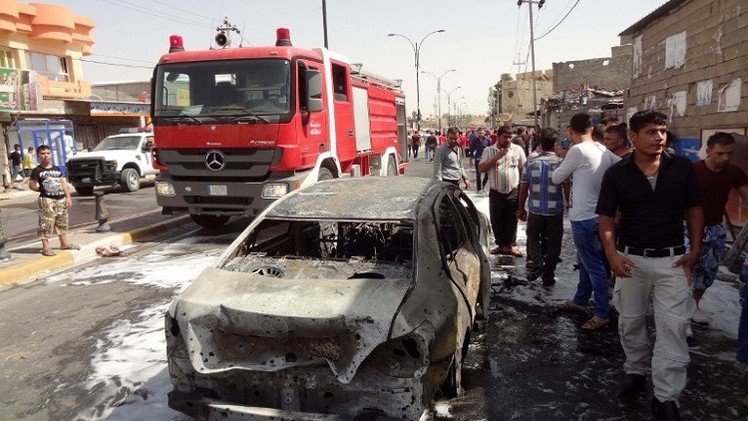 مقتل 7 أشخاص بتفجير سيارة في سوق اليوسفية بالعراق 