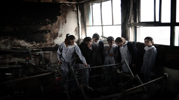 حريق متعمد بمدرسة في القدس