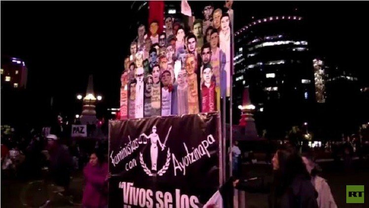 المظاهرات لا تزال مشتعلة في المكسيك على خلفية اختفاء الـ 43 طالبا (فيديو)