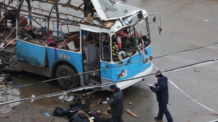 تفجير الحافلة الكهربائية في فولغوغراد