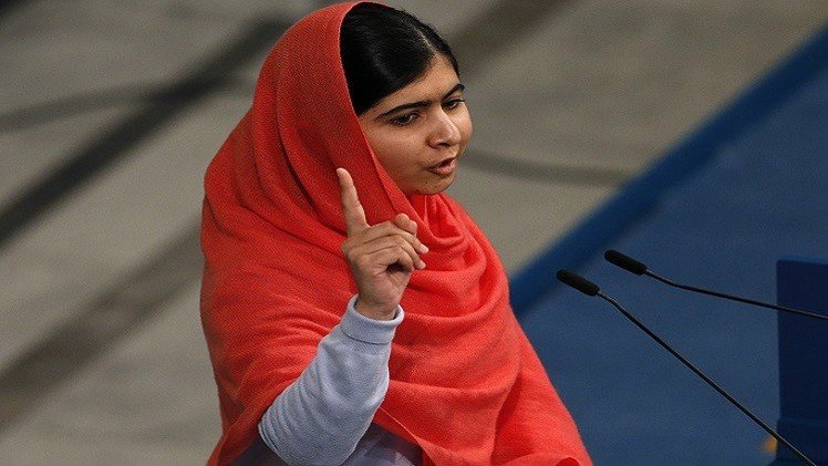صاحبة جائزة نوبل للسلام  الناشطة الباكستانية مالالا يوسف زاي