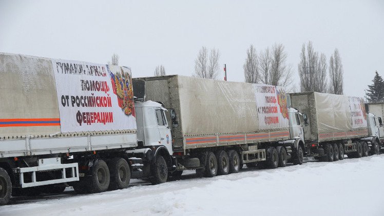قافلة المساعدات الإنسانية الروسية الـ11 تنطلق الى الحدود الأوكرانية