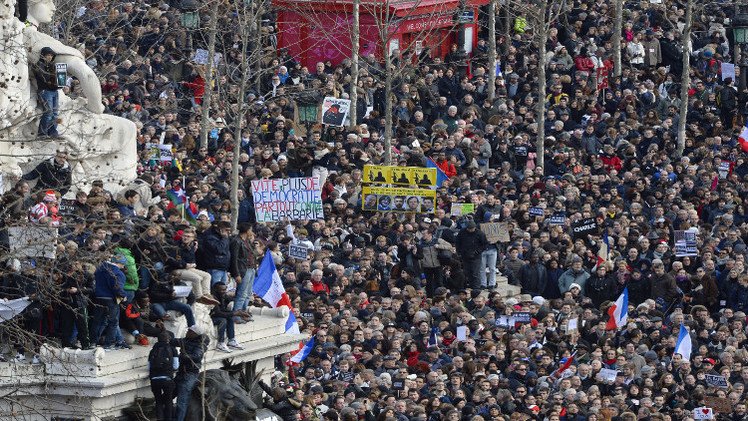 تظاهرات مليونية في فرنسا تنديدا بالإرهاب