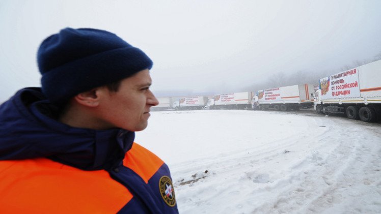 روسيا ترسل قافلة مساعدات إنسانية جديدة الى شرق أوكرانيا