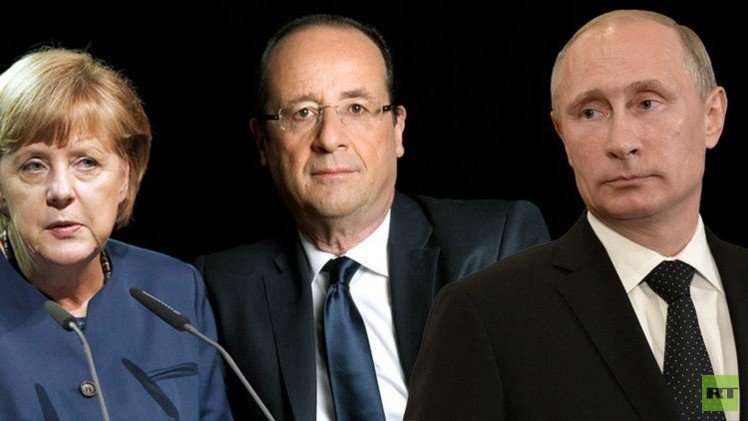 مشاورات روسية ألمانية فرنسية بشأن دونباس