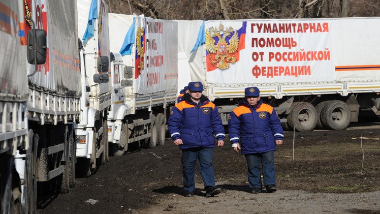 قافلة مساعدات إنسانية روسية جديدة تتوجه إلى شرق أوكرانيا