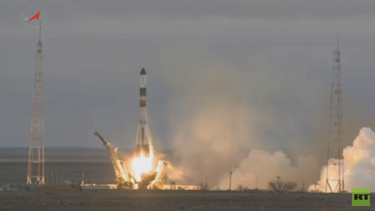 إطلاق شاحنة فضائية روسية إلى المحطة الدولية (فيديو)