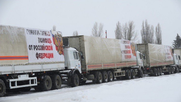 قافلة مساعدات إنسانية روسية جديدة إلى دونباس