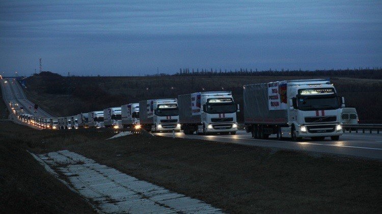قافلة مساعدات إنسانية روسية جديدة إلى دونباس