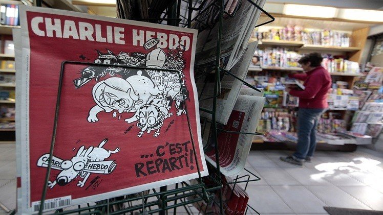 "شارلي إيبدو" تنشر كاريكاتور يسخر من الهدنة في أوكرانيا