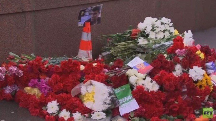 مكان حادثة اغتيال السياسي الروسي نيمتسوف