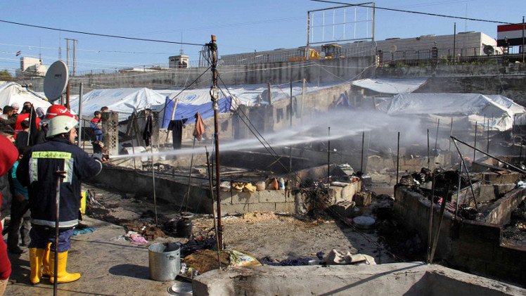 مصرع 4 لاجئين سوريين جراء حريق في مخيم الزعتري بالأردن
