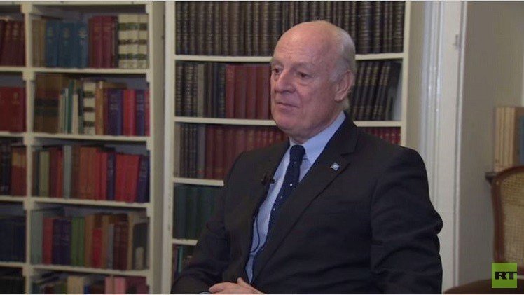 ميستورا لـRT : حل أزمة سوريا بيد السوريين وأتطلع لجولة ثانية في "موسكو"