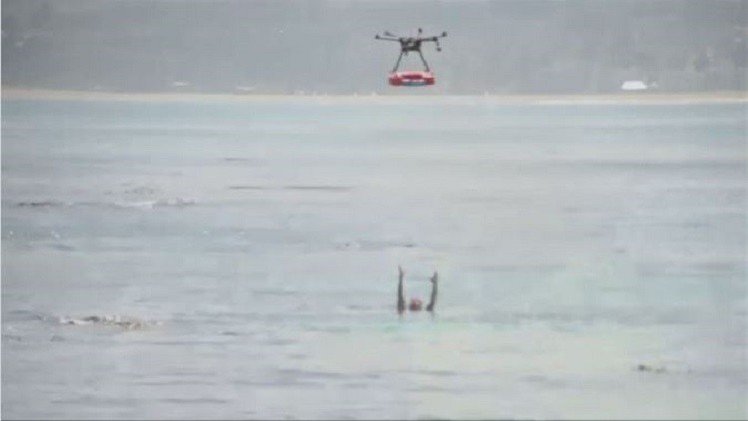 بالفيديو.. طائرة من دون طيار لمساعدة رجال الإنقاذ على الشواطئ المزدحمة