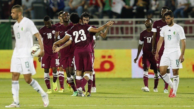 فيديو .. قطر تفوز على الجزائر بهدف أسد الله