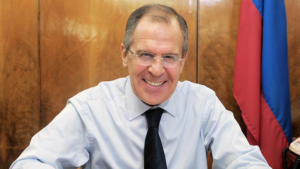 وزير الخارجية الروسي سيرغي لافروف في مكتبه عام 2011