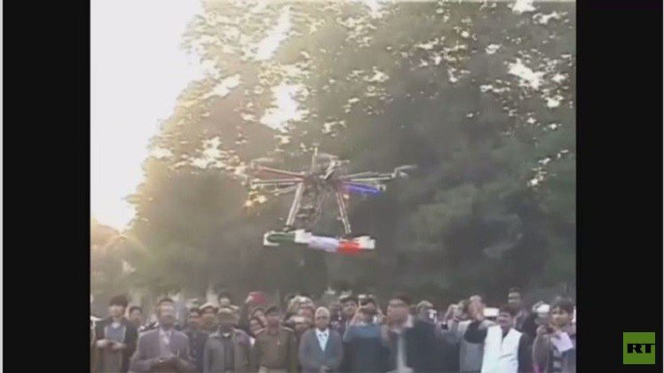 طائرات من دون طيار تستخدم ضد متظاهرين (فيديو)