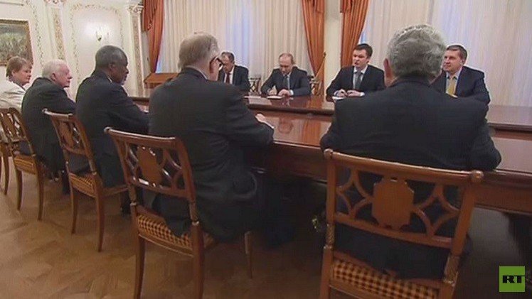 بوتين يستقبل مجموعة الحكماء برئاسة كوفي عنان الأربعاء