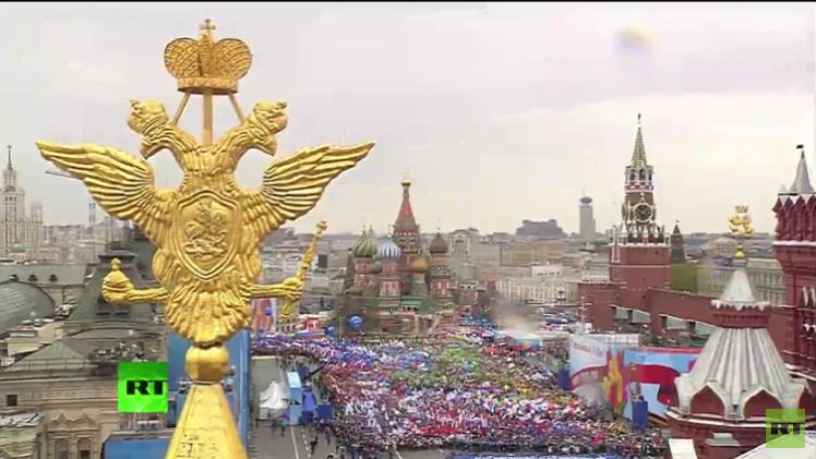  مسيرات حاشدة في موسكو احتفاء بعيد العمال