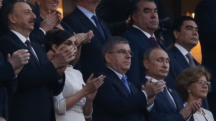 بوتين يشارك في حفل افتتاح دورة الألعاب الأوروبية الأولى (صور وفيديو) 