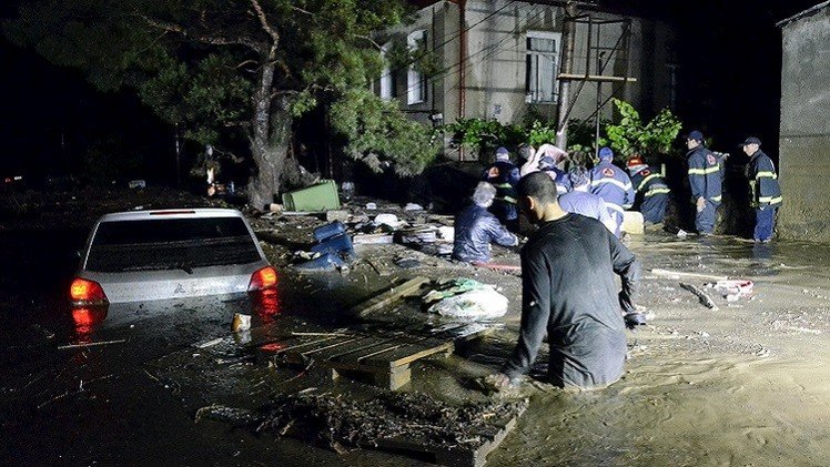 موسكو تعرض على جورجيا المساعدة  لتجاوز آثار الفيضان (فيديو)
