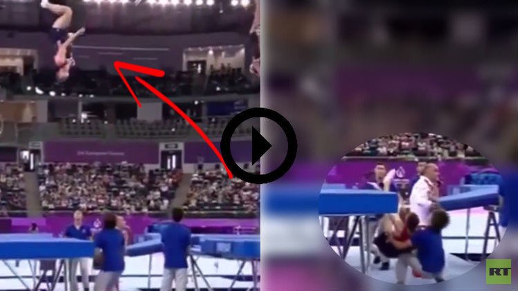 (فيديو) متطوع ينقذ رياضي بولندي في دورة الألعاب الأوروبية