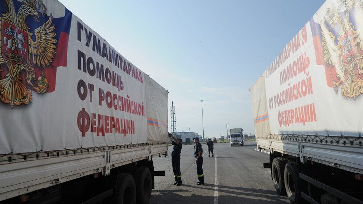 قافلة مساعدات إنسانية روسية جديدة تتجه إلى شرق أوكرانيا الخميس