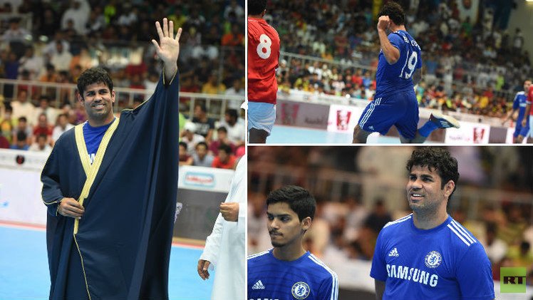 كوستا يشارك بدورة رمضانية في الكويت ويرتدي عباءة