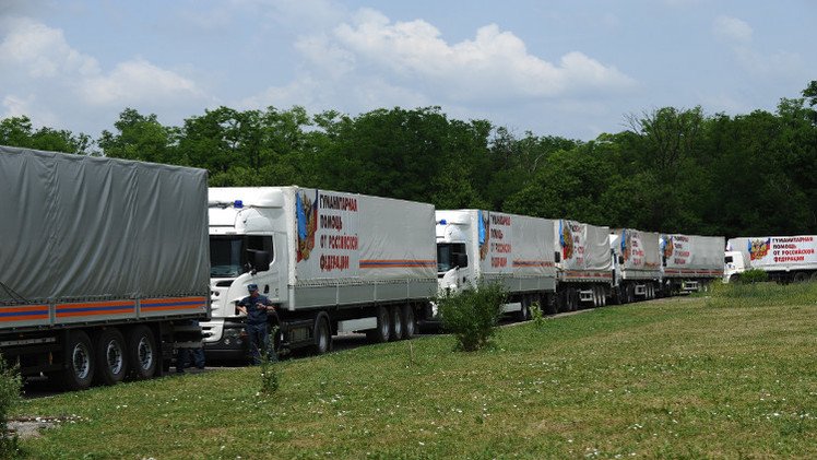 روسيا ترسل قافلة مساعدات جديدة الى شرق أوكرانيا