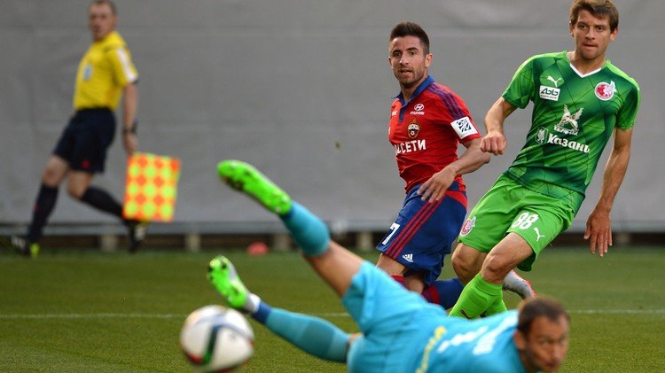 تسيسكا موسكو يبدأ الموسم الجديد بفوز قيصري على روبين قازان
