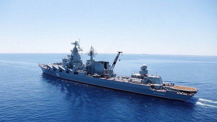 سفن حربية روسية تجري تدريبات في البحر الأبيض المتوسط