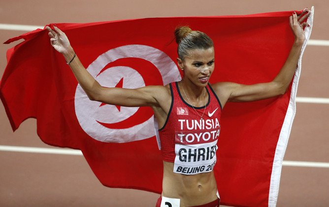 التونسية حبيبة الغريبي تحرز فضية سباق 3 آلاف متر موانع